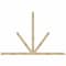 Ekena Millwork Saratoga Rough Sawn Timber Gable Bracket, Douglas Fir, 108"W x 72"H x 2"D x 4"F, 16/12 Pitch GBW108X72X0204SAR00RDF - alternate 1